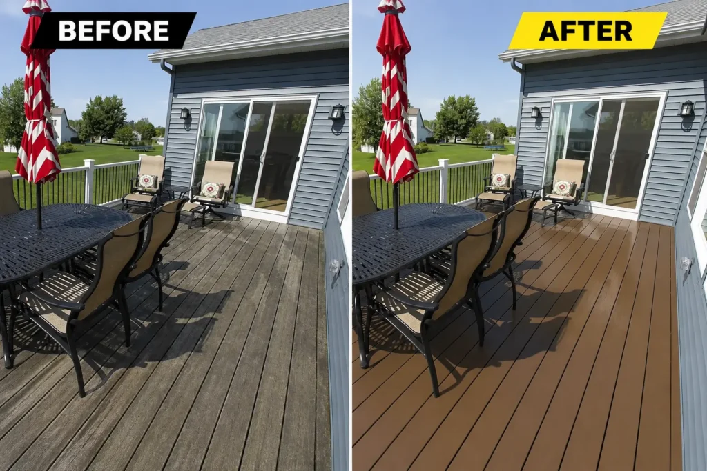 Recent Deck Cleaning
