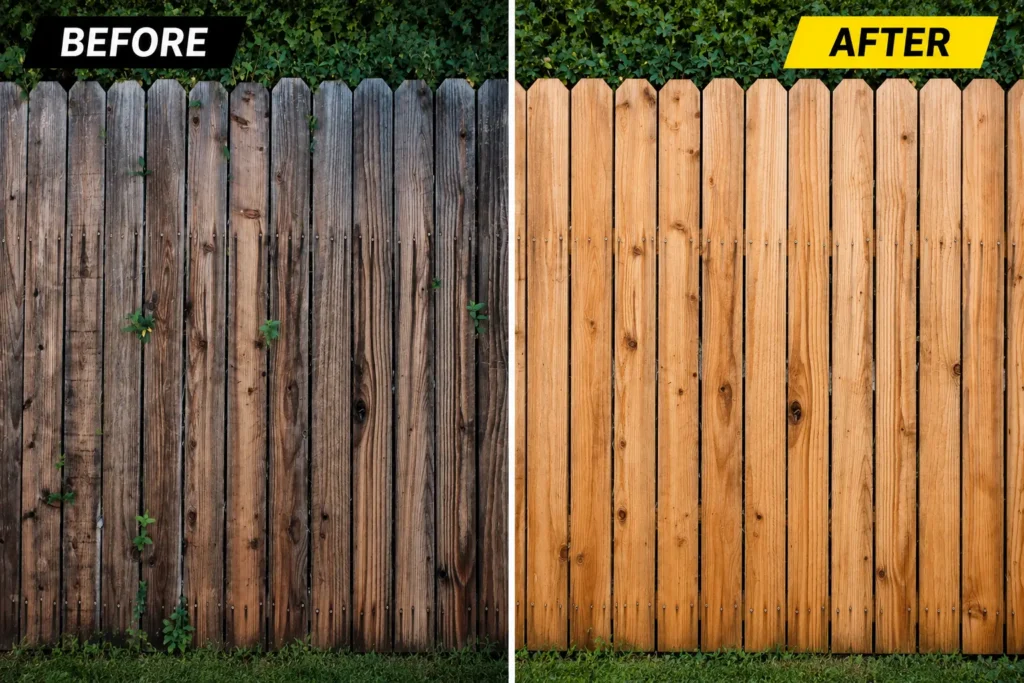 Recent Fence Cleaning project in lexington Recent Fence Cleaning project in lexington
